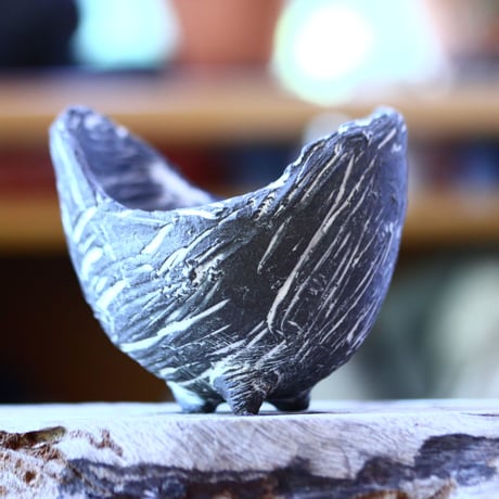 joint pot   安西桂   ×   安西岳郎   親子鉢〝土の子″  象嵌  M  no.82323