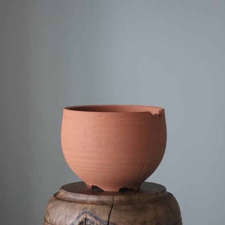 N/OH / コロ鉢 / Persimmon+Line / S   no.102-100