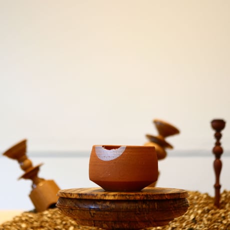 N/OH  コロ鉢 / Persimmon + moon / XS     no.430-23
