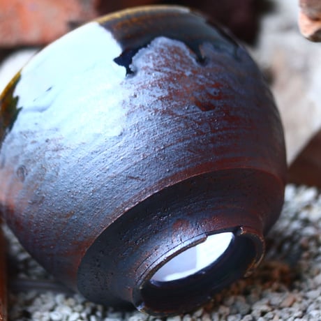 Masato  Akutsu 〝brown glaze″   /   humanity pot       no51004