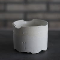 N/OH / コロ鉢-Strokes / White × White / SS (3.5号)  no.503-317