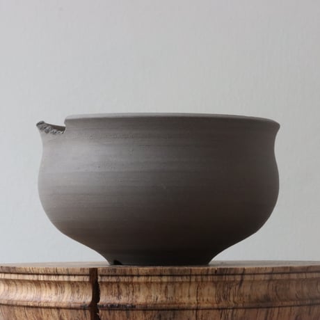 N/OH / コロ鉢 / rich black+Moon/ SS (4.5号)   no.504-163