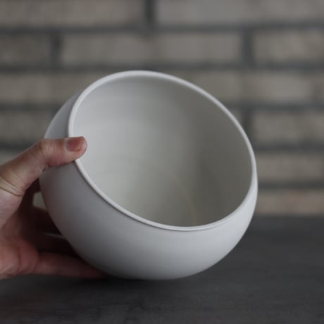 takero pot / 白 (5号)  no.201-3
