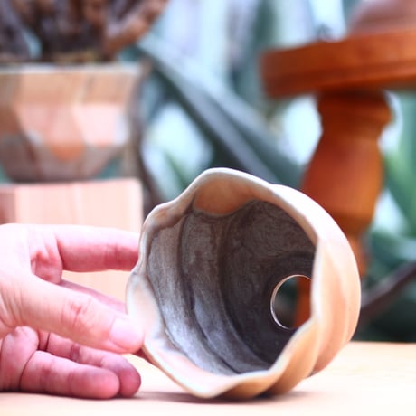 P&A ceramic ware / spiral pot 　no.612-P08