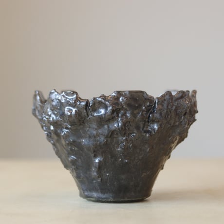 Yuta Uchida / black glaze monst (5.5号鉢)  no.330-39