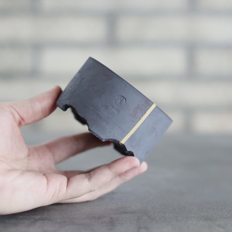 N/OH / コロ鉢 / 紅富士 ＋ Line/ XS (3号)  no.1109-278
