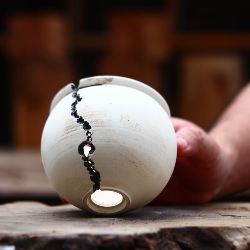 たけろうポット/ハク/ムシクイ(ツボ M) no.402-72 | 芽の巣山