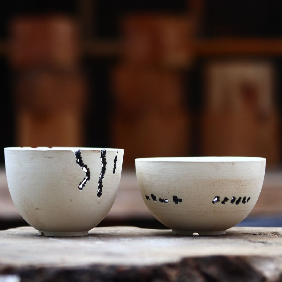 たけろうポット/ハク/ムシクイset (ボールS) no.402-116 | 芽の巣山