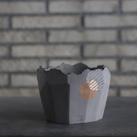 N/OH / 応-OU-/ smoky gray＋Moon / S (5号)  no.222-126