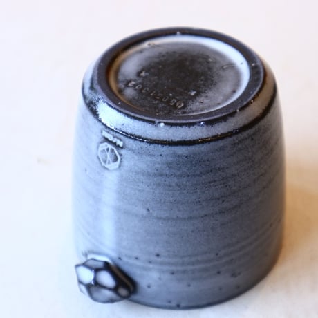 N/OH【食器】CUP / White on Black / SS     no.611/6