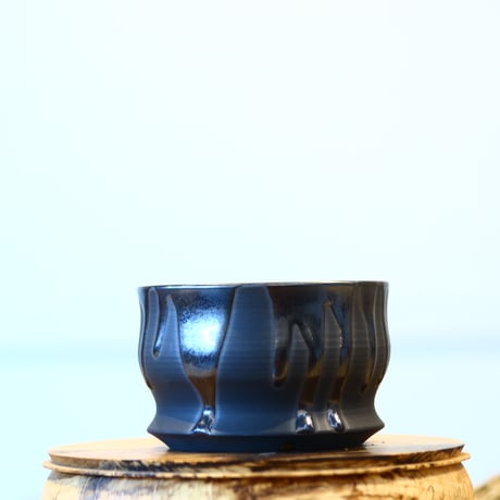 Yuta Uchida / black glaze / humanity pot    no.1231-15