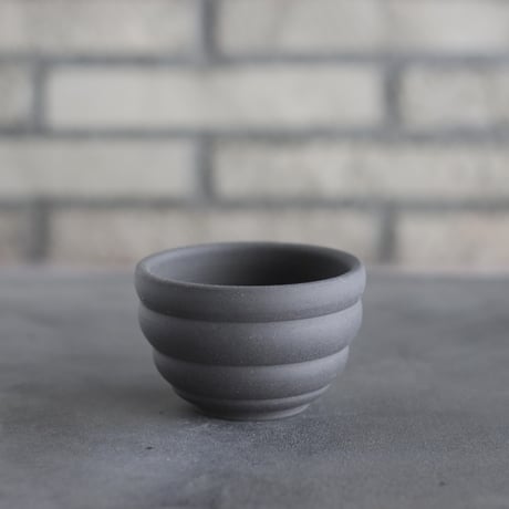 takero pot / ヤキシメ クロ (3号)   no.208-82