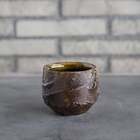 Masato Akutsu / brown glaze / humanity (2.5号)  no.517-106