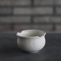 N/OH / コロ鉢-Strokes / White × White / XS (3号)  no.503-349