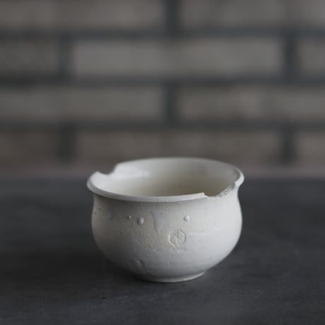 N/OH / コロ鉢-Strokes / White × White / XS (3号)  no.503-349