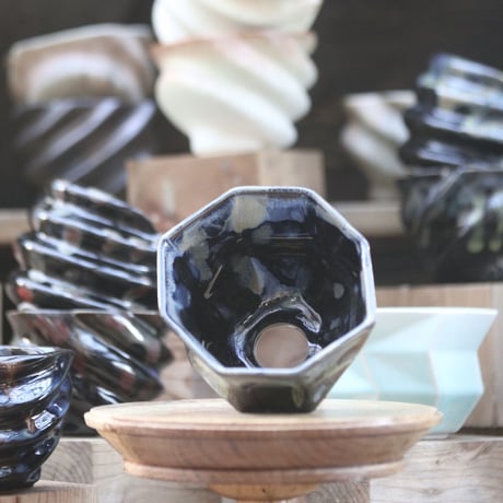 P&A ceramic ware / polygon pot 　no.108-82