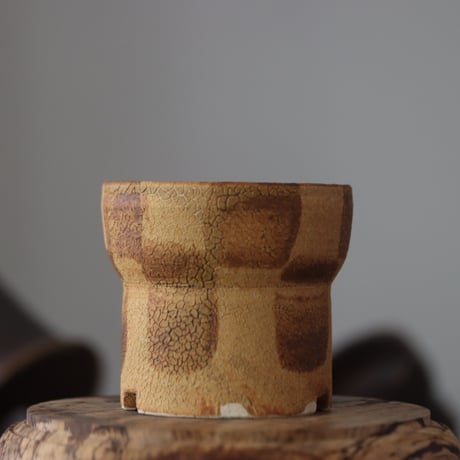 Masato Akutsu〝crack ocher″ / humanity pot    no.609-31