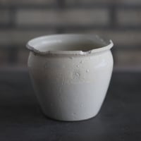 N/OH / コロ鉢-Strokes / White × White / SS (4号)  no.503-321