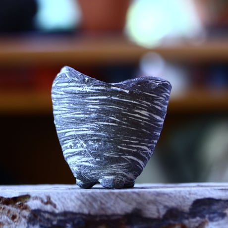joint pot   安西桂   ×   安西岳郎   親子鉢〝土の子″  象嵌  S  no.82324