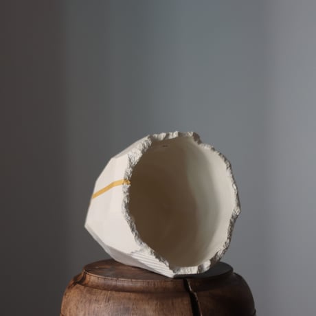 N/OH / 澪標 / matt white ＋Line / S  no.202-44