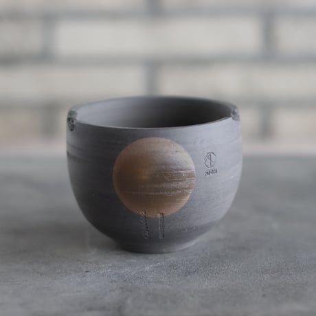 N/OH / コロ鉢 / rich black + Moon / SS (3.5号)   no.503-375