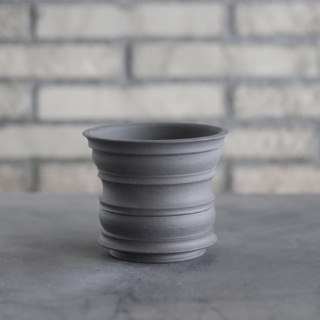 takero pot / ヤキシメ クロ (3.5号)   no.208-35
