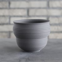 takero pot / ヤキシメ クロ (4.5号)   no.208-7
