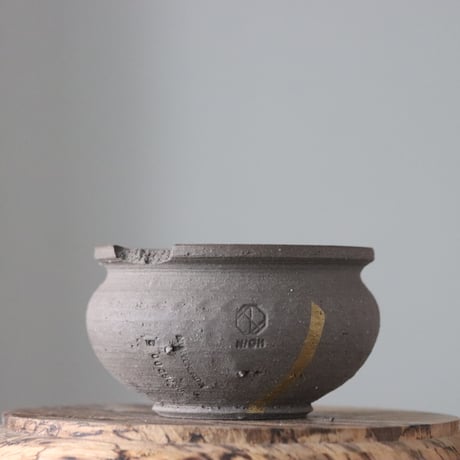 N/OH / コロ鉢 / Smoky gray + Line / XS   no.804-23