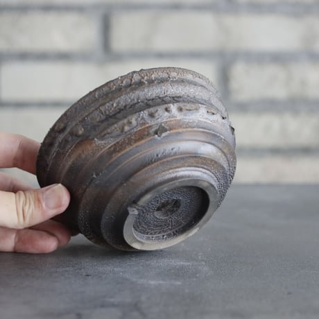 takero pot / 炭化焼成 (4号)  no.531-78