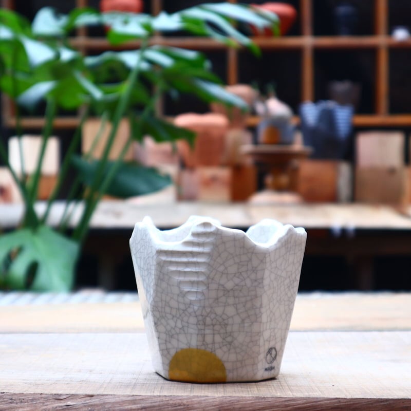 N/OH ノウ 澪標 SSサイズ 陶器鉢 植木鉢 N/OH 澪標】SS– PERSIMMON PORTOLANO EXCLUSIVE 溌（No