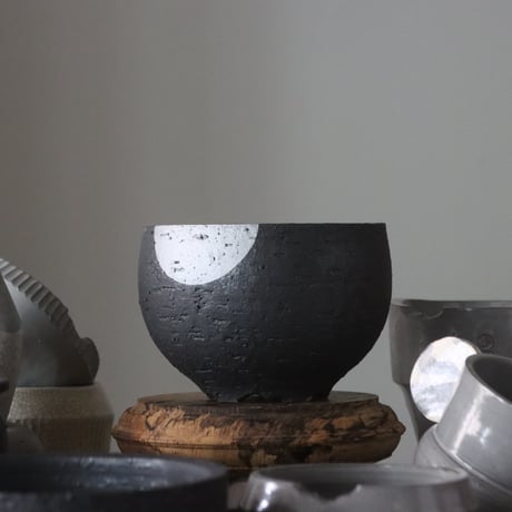 N/OH / コロ鉢 / N-Black + Moon / S   no.1027-29