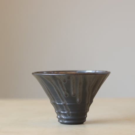 Yuta Uchida / black glaze (4号鉢)  no.330-9