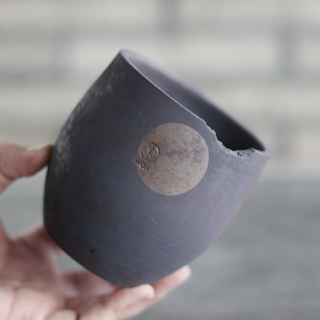 N/OH / コロ鉢 / 紅富士 + Moon / SS (3号)   no.503-355