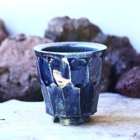 Tadao  Akutsu 〝瑠璃油″   /   humanity pot       no.42565