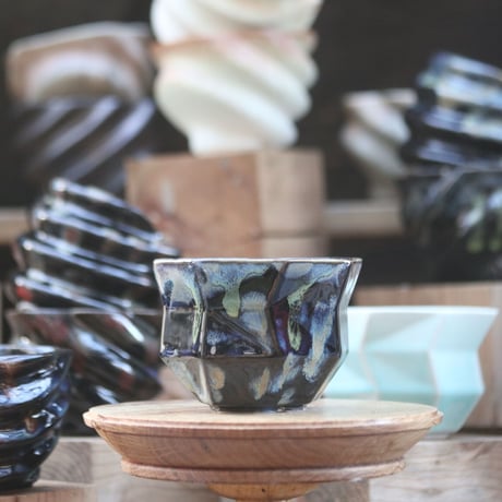 P&A ceramic ware / polygon pot 　no.108-82