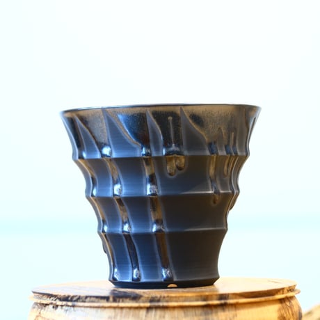 Yuta Uchida / black glaze / humanity pot    no.1231-22