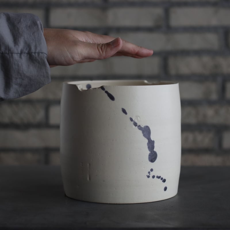 N/OH / コロ鉢 / dripping / W.呉 / L (5号) no.215-20