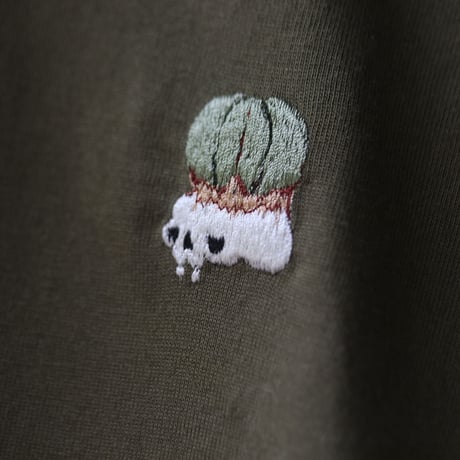 humanity×MENOSYAMA 【poorpatch T-shirt】OBESAHEAD (シティグリーン) 予約販売