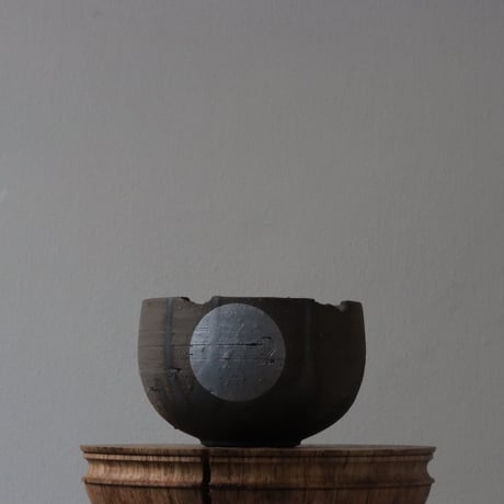 N/OH / コロ鉢 / RUNNY BLACK+Moon / SS (4号)  no.504-214