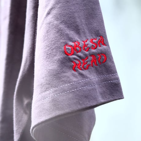 humanity×MENOSYAMA 【poorpatch T-shirt】OBESAHEAD (チャコール) 予約販売
