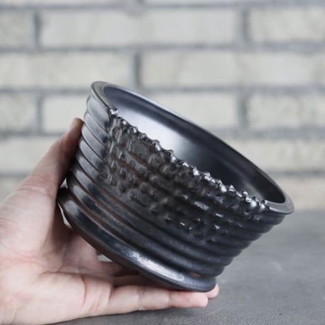 Yuta Uchida / black glaze melt  / humanity (5号)  no.517-78