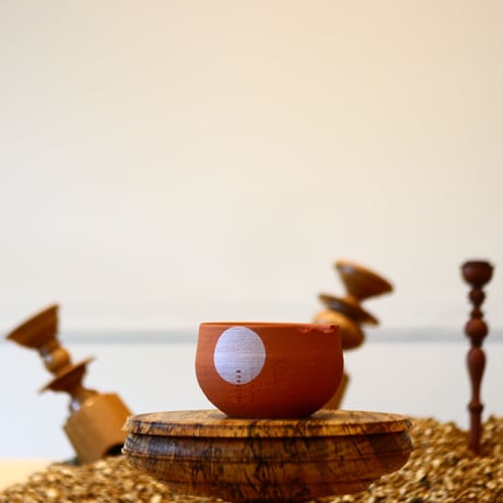 N/OH  コロ鉢 / Persimmon + moon / XS     no.430-22