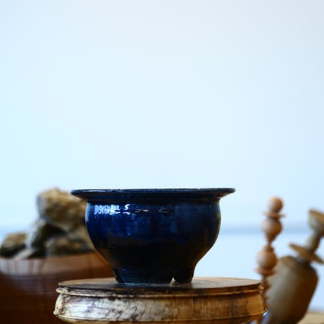 Tadao Akutsu〝瑠璃釉″ / humanity pot    no1112-62