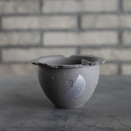 N/OH / コロ鉢 / rich black＋Moon / SS (4.5号)  no.222-109