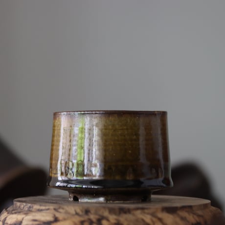 Masato Akutsu〝brown glaze″ / humanity pot    no.609-18