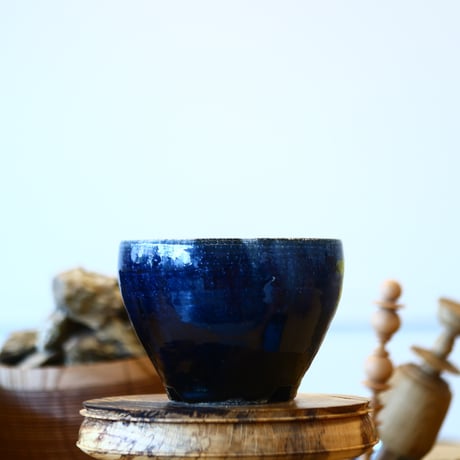Tadao Akutsu〝瑠璃釉″ / humanity pot    no1112-63