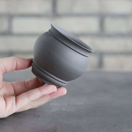 takero pot / ヤキシメ クロ (2.5号)   no.208-78