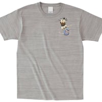 humanity×MENOSYAMA 【poorpatch T-shirt】CINEREA HEAD T (HEATHER SILVER/MENOSYAMA limited color)予約販売
