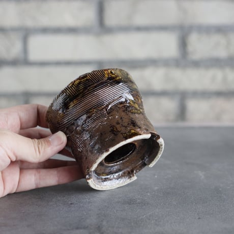 Masato Akutsu / brown glaze / humanity (3号)  no.517-104