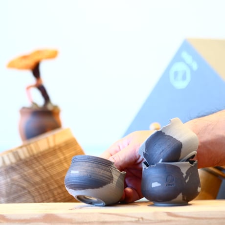 N/OH / 植木鉢 / Strokes / 2号 / 3pieces Set (box付き)  no.121002